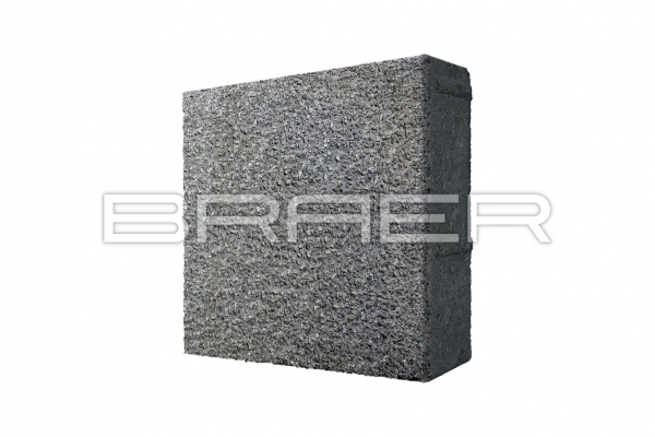 Тротуарная плитка BRAER Лувр, Гранит на сером, 200х200 мм, 60 мм Тротуарная плитка BRAER Лувр, Гранит на сером, 200х200 мм, 60 мм
