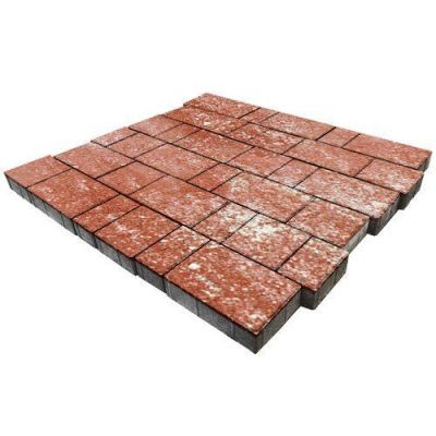 Тротуарная плитка Steinrus Новый город, 40мм, ColorMix Порто, гладкая Тротуарная плитка Steinrus Новый город, 40мм, ColorMix Порто, гладкая