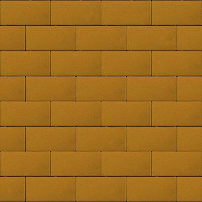 Тротуарная плитка Steinrus Прямоугольник, 60 мм, жёлтый, гладкая