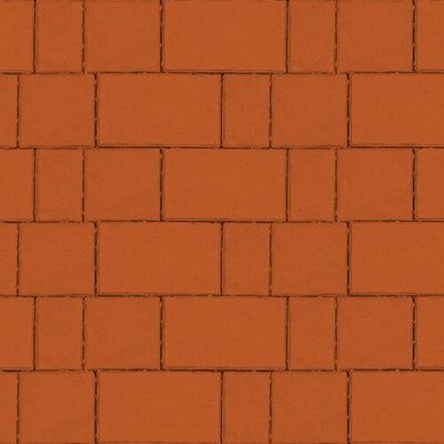 Тротуарная плитка Steinrus Новый город, 40мм, оранжевый, гладкая