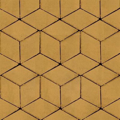 Тротуарная плитка Steinrus Ромб, 60 мм, желтый, гладкая Тротуарная плитка Steinrus Ромб, 60 мм, желтый, гладкая