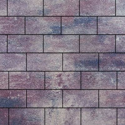 Тротуарная плитка Steinrus Грас, 80 мм, ColorMix Каратау, native