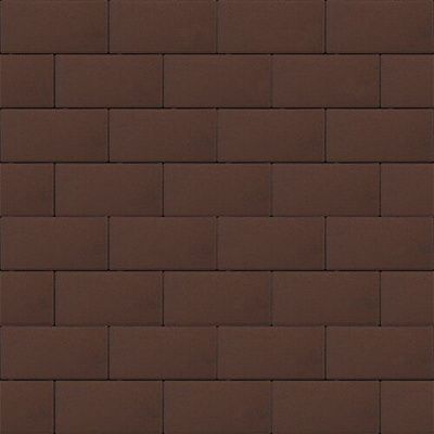 Тротуарная плитка Steinrus Прямоугольник, 60 мм, коричневый, гладкая