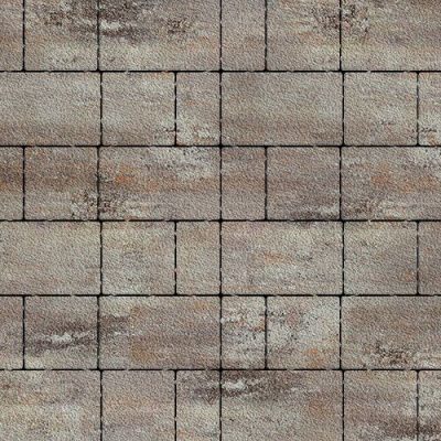 Тротуарная плитка Steinrus Новый город Лион, 60 мм, ColorMix Берилл, native