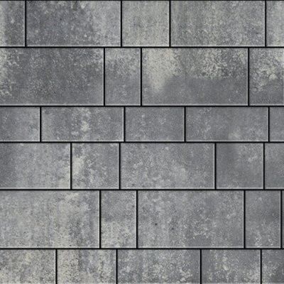 Тротуарная плитка Steinrus Инсбрук Тироль, 60 мм, ColorMix Актау, гладкая