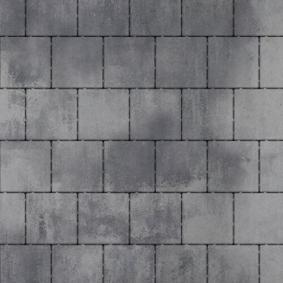 Тротуарная плитка Steinrus Бельпассо Премио, 80 мм, ColorMix Монохром, гладкая