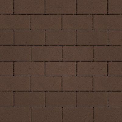 Тротуарная плитка Steinrus Прямоугольник, 80 мм, коричневый, гладкая