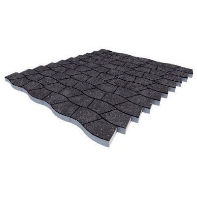 Тротуарная плитка Steinrus Аксио Макси, 80 мм, Габбро, backwash Тротуарная плитка Steinrus Аксио Макси, 80 мм, Габбро, backwash