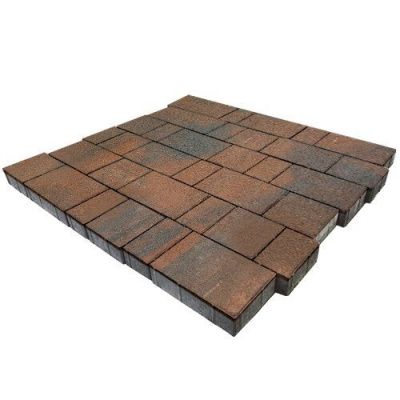 Тротуарная плитка Steinrus Бельпассо, 60 мм, ColorMix Штайнрус, гладкая