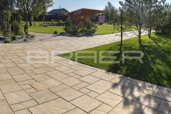 Тротуарная плитка BRAER Патио, Color Mix Саванна, 60 мм Тротуарная плитка BRAER Патио, Color Mix Саванна, 60 мм