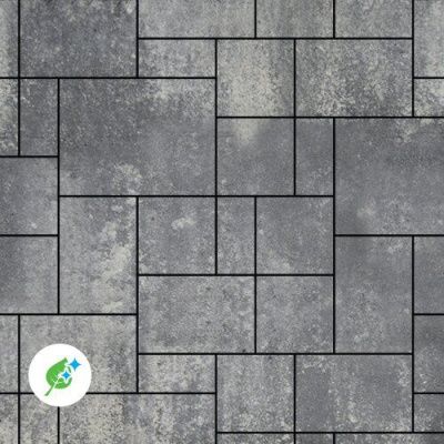 Тротуарная плитка Steinrus Инсбрук Альпен, 60 мм, ColorMix Актау, гладкая