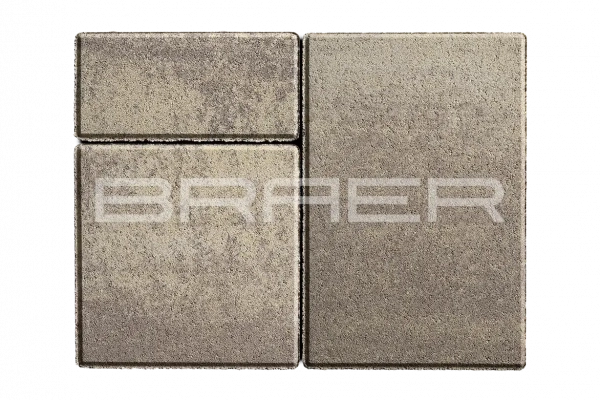 Тротуарная плитка BRAER Старый город Ландхаус, Color Mix Степь, 80 мм Тротуарная плитка BRAER Старый город Ландхаус, Color Mix Степь, 80 мм
