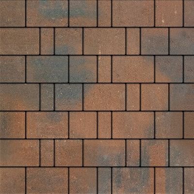 Тротуарная плитка Steinrus Бельпассо, 60 мм, ColorMix Штайнрус, гладкая
