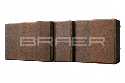 Тротуарная плитка BRAER Старый город Ландхаус, Color Mix Закат, 60 мм Тротуарная плитка BRAER Старый город Ландхаус, Color Mix Закат, 60 мм