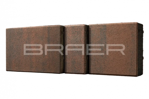 Тротуарная плитка BRAER Старый город Ландхаус, Color Mix Закат, 60 мм Тротуарная плитка BRAER Старый город Ландхаус, Color Mix Закат, 60 мм