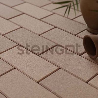 Тротуарная плитка Steingot Прямоугольник 200х100х60 Бежевый (верхний прокрас, минифаска)