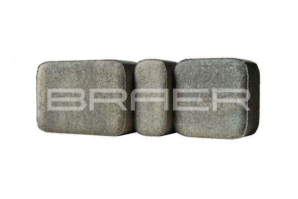 Тротуарная плитка BRAER Классико, Color Mix Туман, 60 мм Тротуарная плитка BRAER Классико, Color Mix Туман, 60 мм