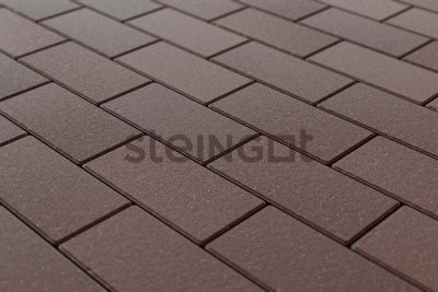 Тротуарная плитка Steingot Прямоугольник 200х100х60 Темно-коричневый (верхний прокрас, минифаска) Тротуарная плитка Steingot Прямоугольник 200х100х60 Темно-коричневый (верхний прокрас, минифаска)