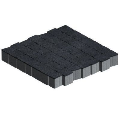 Тротуарная плитка Steinrus Аттика, 60 мм, Неро, backwash