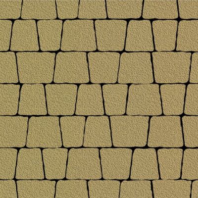 Тротуарная плитка Steinrus Аттика, 60 мм, Песочный, native Тротуарная плитка Steinrus Аттика, 60 мм, Песочный, native