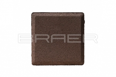 Тротуарная плитка BRAER Лувр, Коричневый, 100х100 мм, 60 мм Тротуарная плитка BRAER Лувр, Коричневый, 100х100 мм, 60 мм