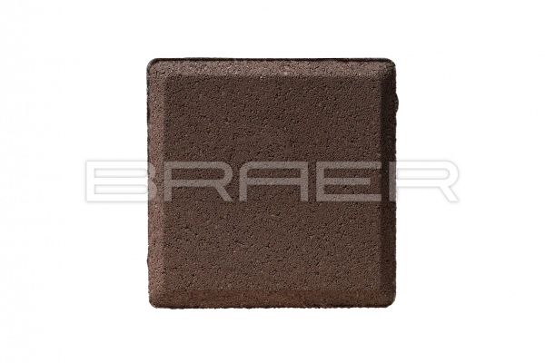 Тротуарная плитка BRAER Лувр, Коричневый, 100х100 мм, 60 мм Тротуарная плитка BRAER Лувр, Коричневый, 100х100 мм, 60 мм