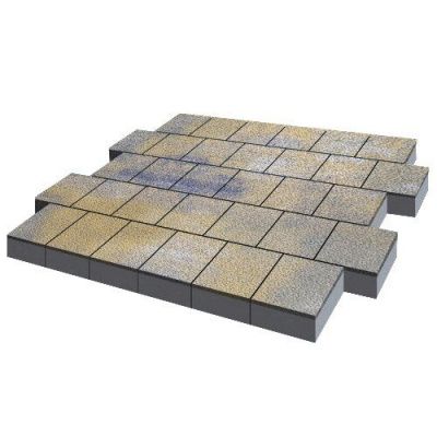 Тротуарная плитка Steinrus Валенсия, 80 мм, ColorMix Сиена, Native Тротуарная плитка Steinrus Валенсия, 80 мм, ColorMix Сиена, Native
