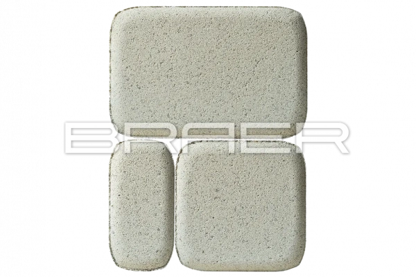 Тротуарная плитка BRAER Классико, Белый, 60 мм Тротуарная плитка BRAER Классико, Белый, 60 мм