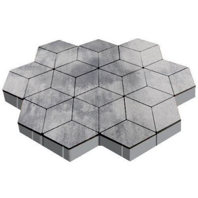 Тротуарная плитка Steinrus Ромб, 60 мм, Colormix Монохром, гладкая Тротуарная плитка Steinrus Ромб, 60 мм, Colormix Монохром, гладкая