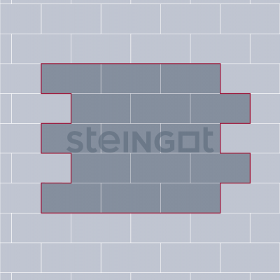 Тротуарная плитка Steingot Протектор 320х160 "Штайн Сильвер" 80 мм Тротуарная плитка Steingot Протектор 320х160 "Штайн Сильвер" 80 мм