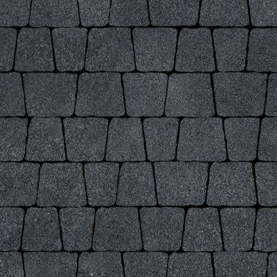 Тротуарная плитка Steinrus Аттика, 60 мм, Неро, backwash