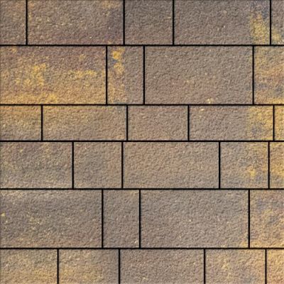 Тротуарная плитка Steinrus Инсбрук Тироль, 60 мм, ColorMix Тоскана, Old-Age
