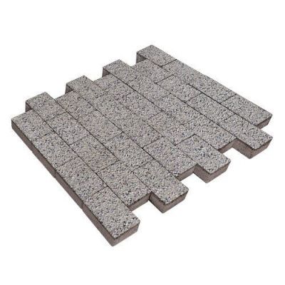Тротуарная плитка Steinrus Бельпассо Медио, 80 мм, Каспий, backwash Тротуарная плитка Steinrus Бельпассо Медио, 80 мм, Каспий, backwash