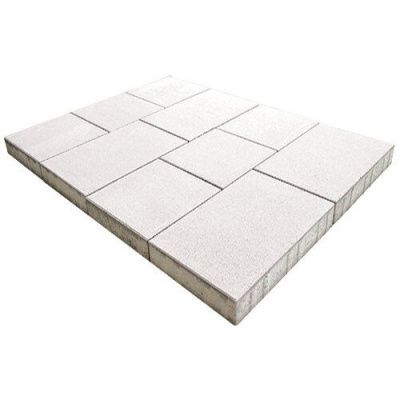 Тротуарная плитка Steinrus Инсбрук Ланс, 60 мм, белый, гладкая Тротуарная плитка Steinrus Инсбрук Ланс, 60 мм, белый, гладкая
