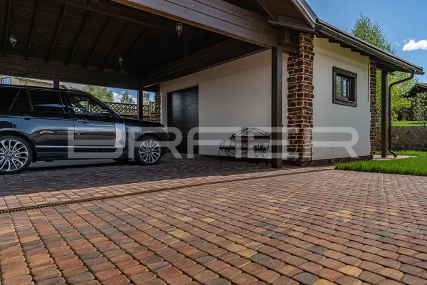 Тротуарная плитка BRAER Классико круговая, Color Mix Мальва, 60 мм Тротуарная плитка BRAER Классико круговая, Color Mix Мальва, 60 мм
