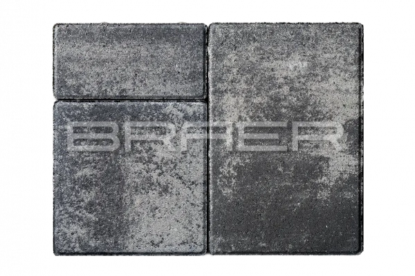 Тротуарная плитка BRAER Старый город Ландхаус, Color Mix Ночь, 60 мм Тротуарная плитка BRAER Старый город Ландхаус, Color Mix Ночь, 60 мм