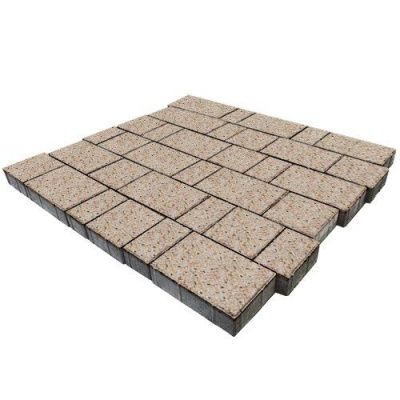 Тротуарная плитка Steinrus Бельпассо, 60 мм, Грейзен, BackWash Тротуарная плитка Steinrus Бельпассо, 60 мм, Грейзен, BackWash