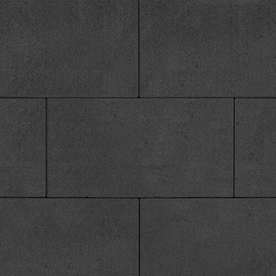 Тротуарная плитка Steinrus Парк Плейс, 80 мм, чёрный, гладкая