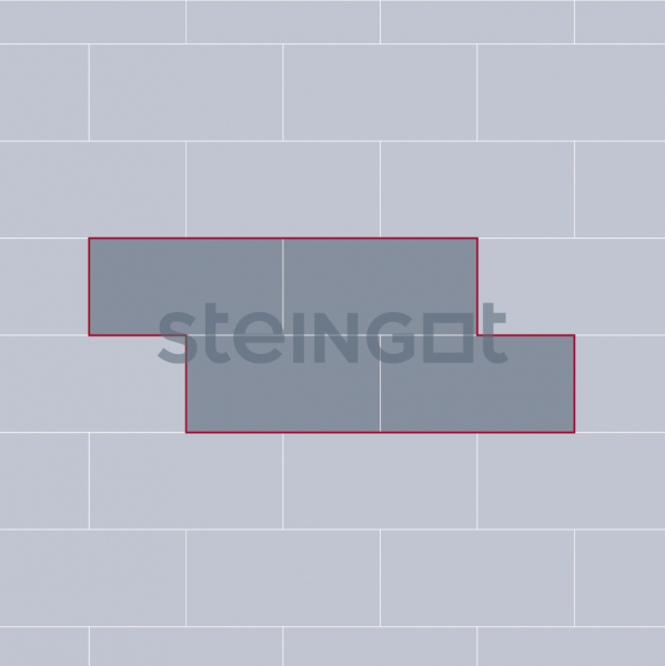 Тротуарная плитка Steingot Плита 600х300 Серая 100 мм Тротуарная плитка Steingot Плита 600х300 Серая 100 мм