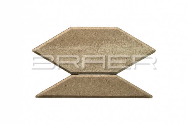 Тротуарная плитка BRAER Карат, Color Mix Миндаль, 80 мм Тротуарная плитка BRAER Карат, Color Mix Миндаль, 80 мм