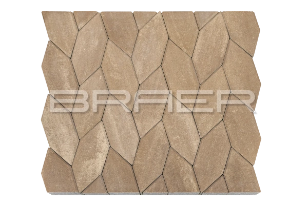 Тротуарная плитка BRAER Карат, Color Mix Миндаль, 80 мм Тротуарная плитка BRAER Карат, Color Mix Миндаль, 80 мм