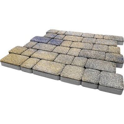 Тротуарная плитка Steinrus Инсбрук Альт, 60 мм, ColorMix Сиена, Old-Age Тротуарная плитка Steinrus Инсбрук Альт, 60 мм, ColorMix Сиена, Old-Age
