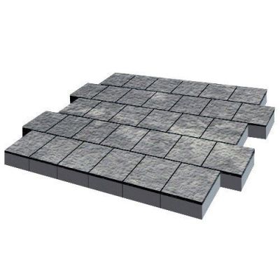Тротуарная плитка Steinrus Виго, 80 мм, ColorMix Актау, Antico Тротуарная плитка Steinrus Виго, 80 мм, ColorMix Актау, Antico