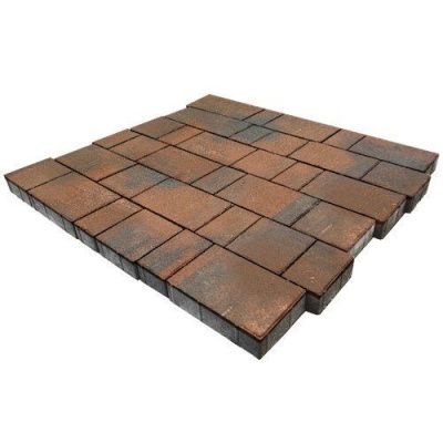 Тротуарная плитка Steinrus Новый город, 40мм, ColorMix Штайнрус, гладкая