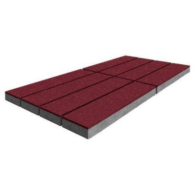 Тротуарная плитка Steinrus Гранада, 80 мм, винный, native Тротуарная плитка Steinrus Гранада, 80 мм, винный, native