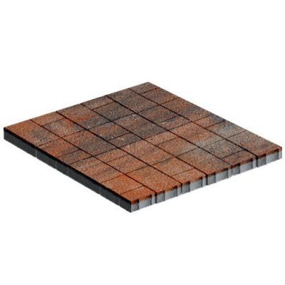 Тротуарная плитка Steinrus Новый город Лион, 60 мм, ColorMix Рей, native Тротуарная плитка Steinrus Новый город Лион, 60 мм, ColorMix Рей, native
