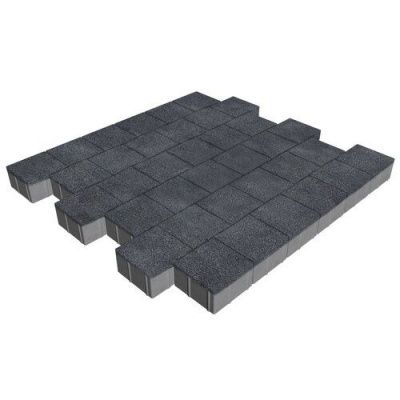 Тротуарная плитка Steinrus Бельпассо Премио, 80 мм, Backwash Неро Тротуарная плитка Steinrus Бельпассо Премио, 80 мм, Backwash Неро