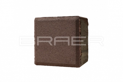 Тротуарная плитка BRAER Лувр, Коричневый, 100х100 мм, 60 мм Тротуарная плитка BRAER Лувр, Коричневый, 100х100 мм, 60 мм