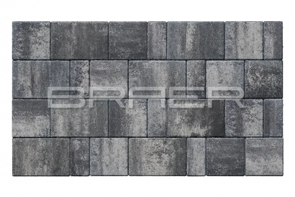 Тротуарная плитка BRAER Старый город Ландхаус, Color Mix Ночь, 60 мм Тротуарная плитка BRAER Старый город Ландхаус, Color Mix Ночь, 60 мм