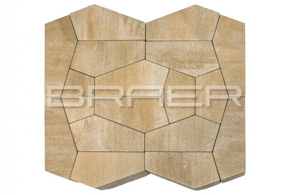 Тротуарная плитка BRAER Витраж, Color Mix Плато, 80 мм Тротуарная плитка BRAER Витраж, Color Mix Плато, 80 мм